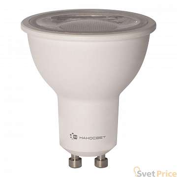 Лампа светодиодная диммируемая GU10 8W 2700K полусфера матовая LH-MR16-D-8/GU10/827 L242