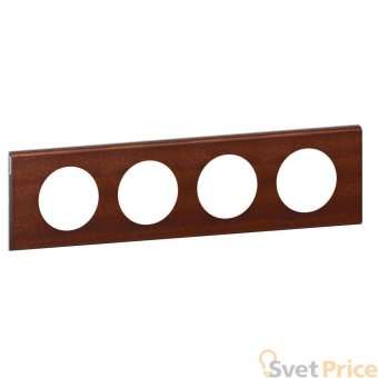 Рамка 4-постовая Legrand Celiane орех 069224