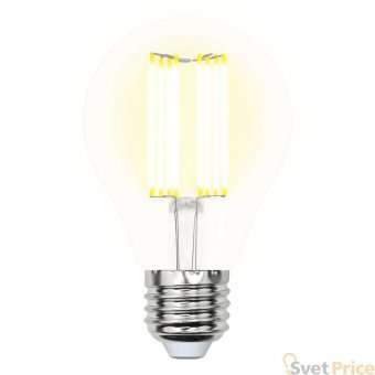 Лампа светодиодная филаментная (UL-00005897) E27 23W 3000K прозрачная LED-A70-23W/3000K/E27/CL PLS02WH