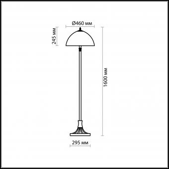 Торшер Odeon Light Flora 2268/2F