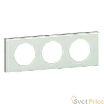 Рамка 3-постовая Legrand Celiane смальта белая глина 069313