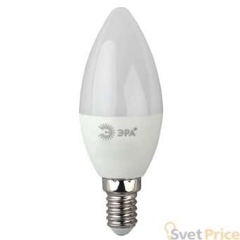 Лампа светодиодная ЭРА E14 7W 4000K матовая LED B35-7W-840-E14