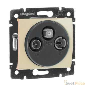 Розетка TV-FM-SAT оконечная Legrand Valena слоновая кость 774336
