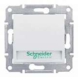 Выключатель кнопочный с подсветкой и полем для надписи Schneider Electric Sedna 10A 250V SDN1700421