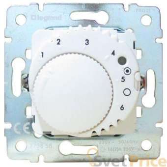 Термостат Legrand Galea Life теплых полов с НО контактом белый 775858
