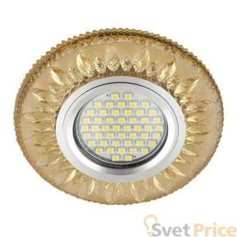 Встраиваемый светильник Fametto Luciole DLS-L141 Gu5.3 Glassy/Gold