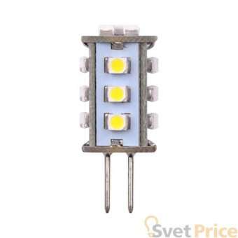Лампа светодиодная (04952) Uniel G4 0,9W 4500K прозрачная LED-JC-12/0,9W/NW/G4 65lm