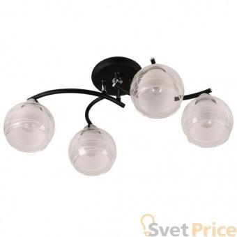 Потолочная люстра IDLamp Nerina 845/4PF-Blackchrome