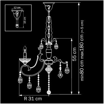 Подвесная люстра Osgona Pesante 707064