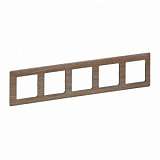 Рамка 5-постовая Legrand Valena Life Светлое дерево 754185