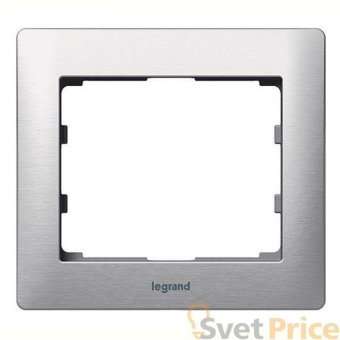 Рамка 1-постовая Legrand Galea Life тертый алюминий 771951