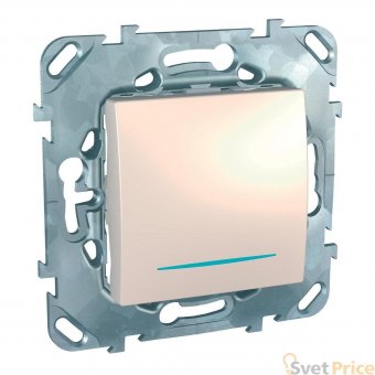 Выключатель одноклавишный с подсветкой Schneider Electric Unica MGU5.201.25NZD