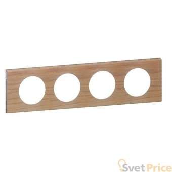 Рамка 4-постовая Legrand Celiane беленый дуб 069054