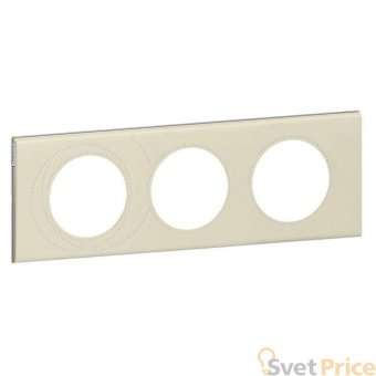 Рамка 3-постовая Legrand Celiane кожа макиато 069433