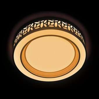 Потолочный светодиодный светильник Ambrella light Orbital Design F210 WH 96W D520