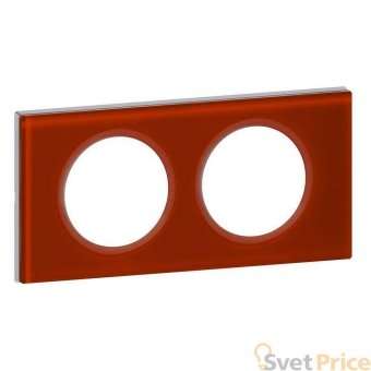 Рамка 2-постовая Legrand Celiane смальта кармин 069472