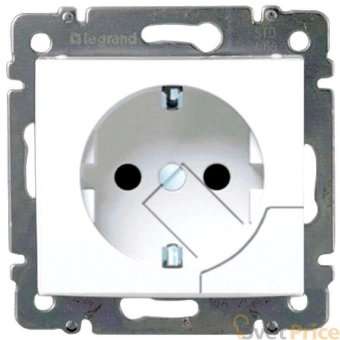 Розетка 2К+3 Legrand Valena 16A 250V с/з механической системой выталкивания вилки винтовой зажим белая 774394
