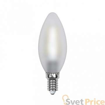 Лампа светодиодная (UL-00000305) E14 6W 3000K свеча матовая LED-C35-6W/WW/E14/FR PLS02WH