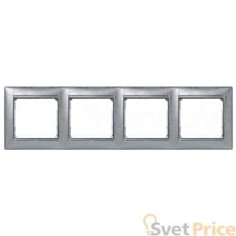 Рамка 4-постовая Legrand Valena алюминий модерн 770344