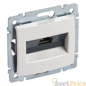 Розетка компьютерная RJ45 Legrand Valena 6 кат FTP на винтах белая 774232