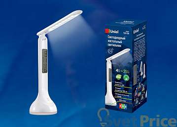 Настольная лампа (UL-00001497) Uniel TLD-536 White/LED/250Lm/5500K/Dimmer