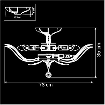 Потолочная люстра Osgona Riccio 705162