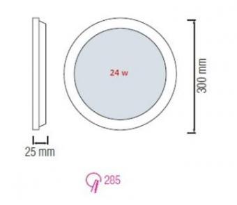 Встраиваемый светодиодный светильник Horoz Slim-24 24W 4200K 056-003-0024