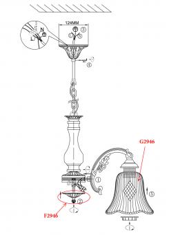 Подвесная люстра Odeon Light Savona 2946/5