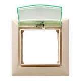 Рамка 1-постовая Legrand Valena с крышкой слоновая кость 774350