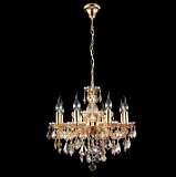 Подвесная люстра Crystal Lux Ines SP8 Gold/Amber