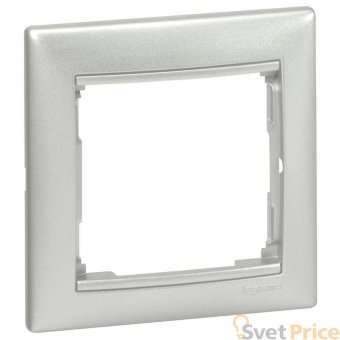 Рамка 1-постовая Legrand Valena алюминий 770151