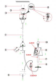 Подвесная люстра Odeon Light Vetera 2919/5