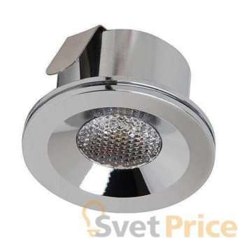 Встраиваемый светодиодный светильник Horoz Miranda 3W 4200К матовый хром 016-004-0003