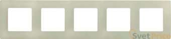 Рамка 5-постовая Legrand Etika слоновая кость 672515