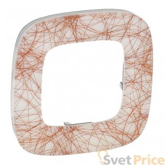 Рамка 1-постовая Legrand Valena Allure Итальянская фантазия белая 754491