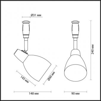 Трековый светильник Odeon Light Flexichrome 3630/1
