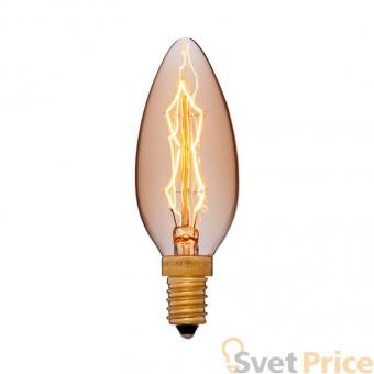 Лампа светодиодная E14 4W свеча золотая 056-823