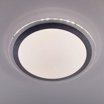 Потолочный светодиодный светильник Eurosvet Fusion 40003/1 LED матовое серебро