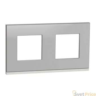 Рамка 2-постовая Schneider Electric Unica New NU600480