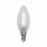 Лампа светодиодная (UL-00000305) E14 6W 3000K свеча матовая LED-C35-6W/WW/E14/FR PLS02WH