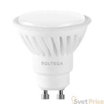 Лампа светодиодная Voltega GU10 10W 4000K матовая VG1-S1GU10cold10W-C 7073