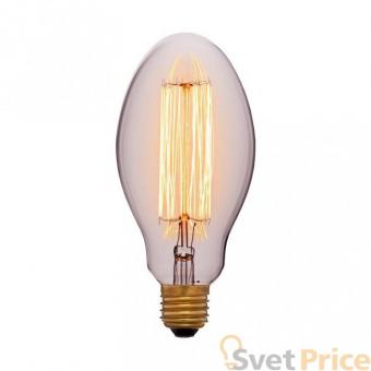 Лампа накаливания E27 60W груша прозрачная 053-419