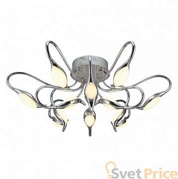 Потолочная светодиодная люстра IDLamp Oktopia 295/12PF-LEDChrome