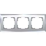 Рамка Diamant на 3 поста зеркальный WL08-Frame-03 4690389143830