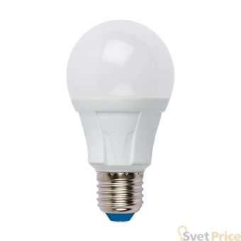 Лампа светодиодная диммируемая (UL-00004285) Uniel E27 10W 6500K матовая LED-A60 10W/6500K/E27/FR/DIM PLP01WH