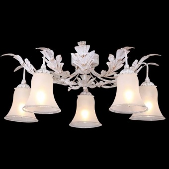 Потолочная люстра Eurosvet 70017/5 белый с золотом