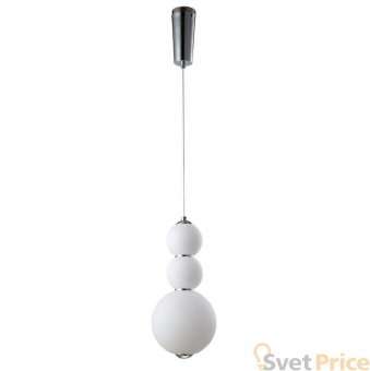 Подвесной светодиодный светильник Crystal Lux Desi SP3 Chrome/White