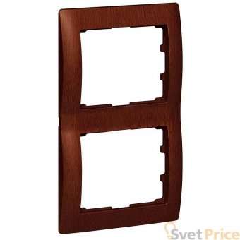 Рамка 2-постовая Legrand Galea Life красное дерево 771986