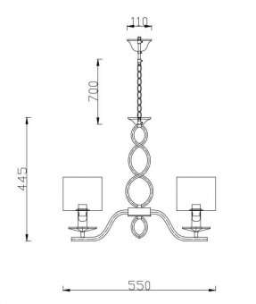 Подвесная люстра Rivoli Luciana 3021-205