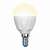 Лампа светодиодная (UL-00000694) E14 6W 3000K шар матовый LED-G45-6W/WW/E14/FR/DIM PLP01WH